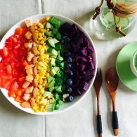彩虹沙拉的做法_美食方法