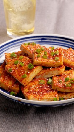 韩国泡菜味烤豆腐