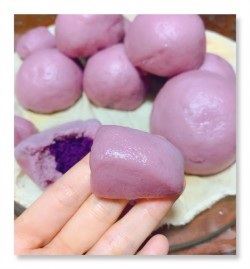 爆浆紫薯包