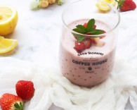 草莓椰奶西米露的做法