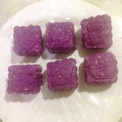 坚果紫薯糕的做法