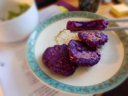 粗粮细作之---紫薯燕麦饼