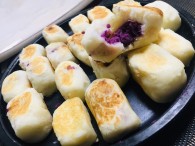 山药紫薯糕樱花味道的做法