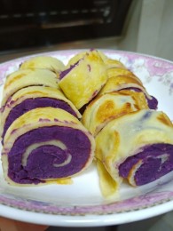 紫薯鸡蛋卷柏翠辅食节–辅食添加的做法