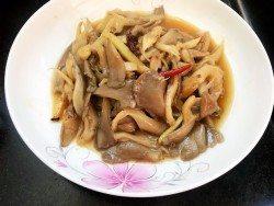 雪菜虾肉炒蘑菇