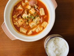 韩流里的暖锅【辣白菜豆腐汤】